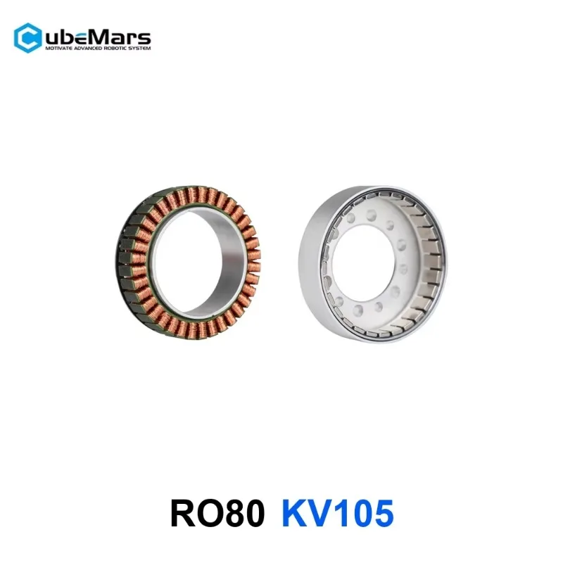 Lite Frameless Torque Motor 4Nm Low Cogging Hollow Shaft Motor for Collaborative Robot Arm Joint RO80 KV105