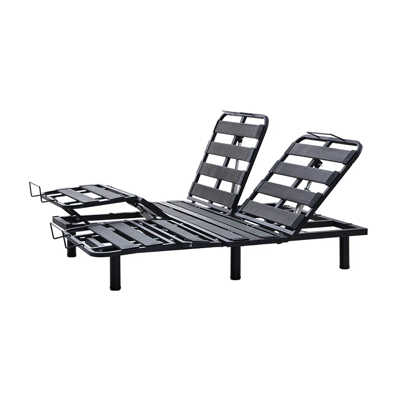 Chinese manufacturer adjustable bed frame, wireless remote control bed frame with APP, adjustable metal base hardware bed frame