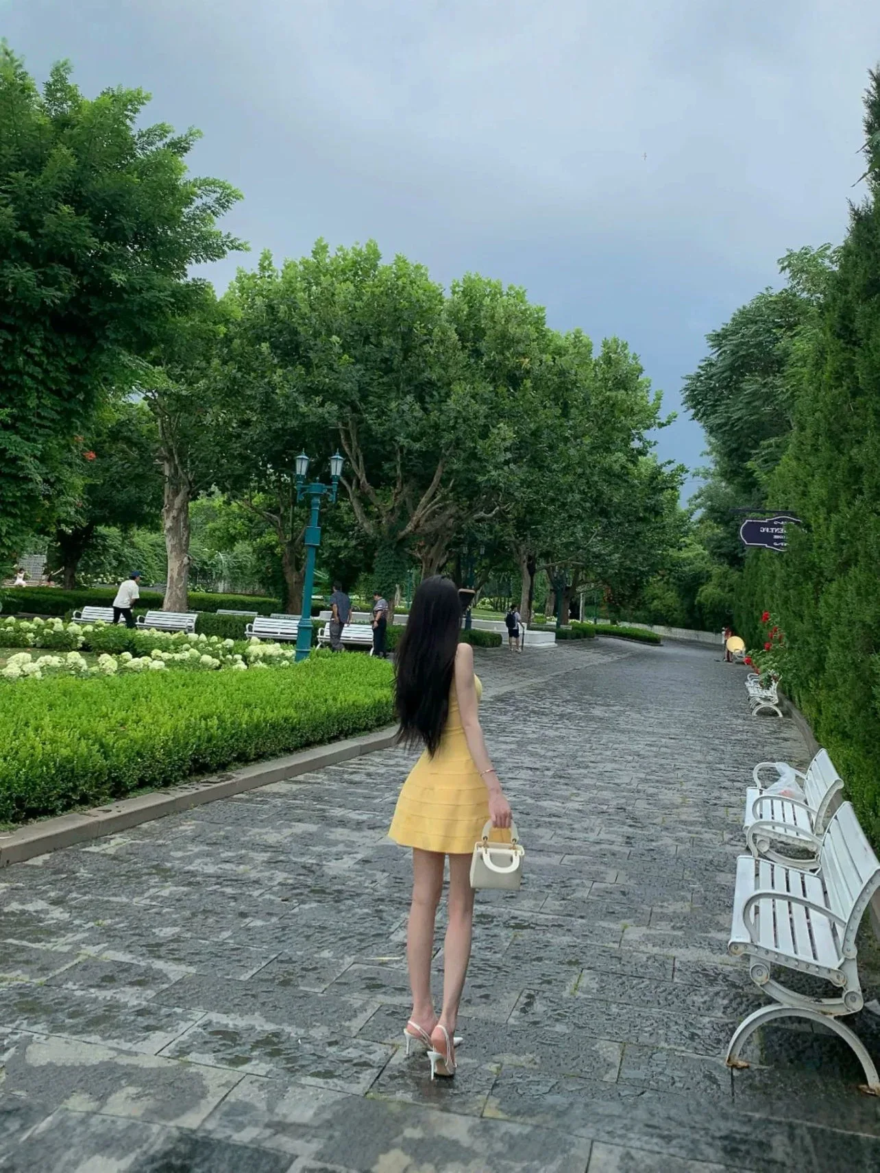 2026 Women Sexy New Sleeveless V Neck Yellow Midi Bodycon Dress Party Costume Bar Nightclub Stage Performance Clothing