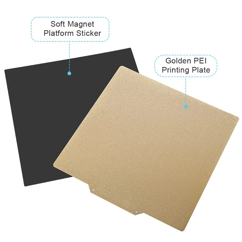 Creality CR-6 SE PEI Build Plate 255x245mm Flexible Spring Steel Sheet  Strong Adhesion Magnetic Platform Double Sided can Use