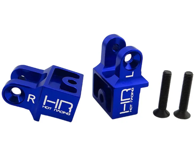 Hot Racing HRALRR56UM06 Blue Aluminum Rear Upper Link Mount for Losi Baja Rey/Rock Rey (Replaces LOS234002)