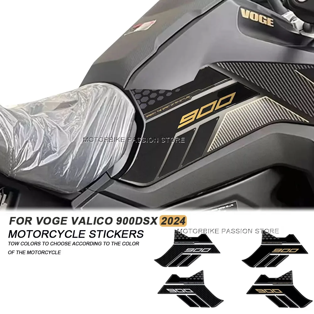 900DSX 2024 Side Fuel Tank Pad Stickers for Voge Pass 900DSX 900 DSX 900dsx 2024 3D Resin Protective Stickers Kit for Motorcycle