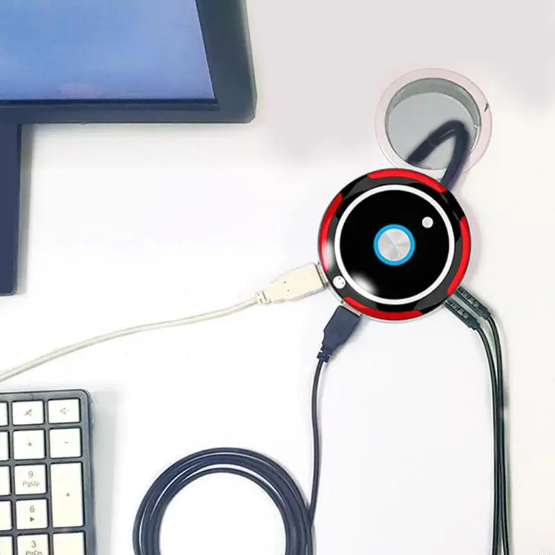 E65E Conveniente Switches Computador Desktop com porta USB e Audios para Internet Cafes