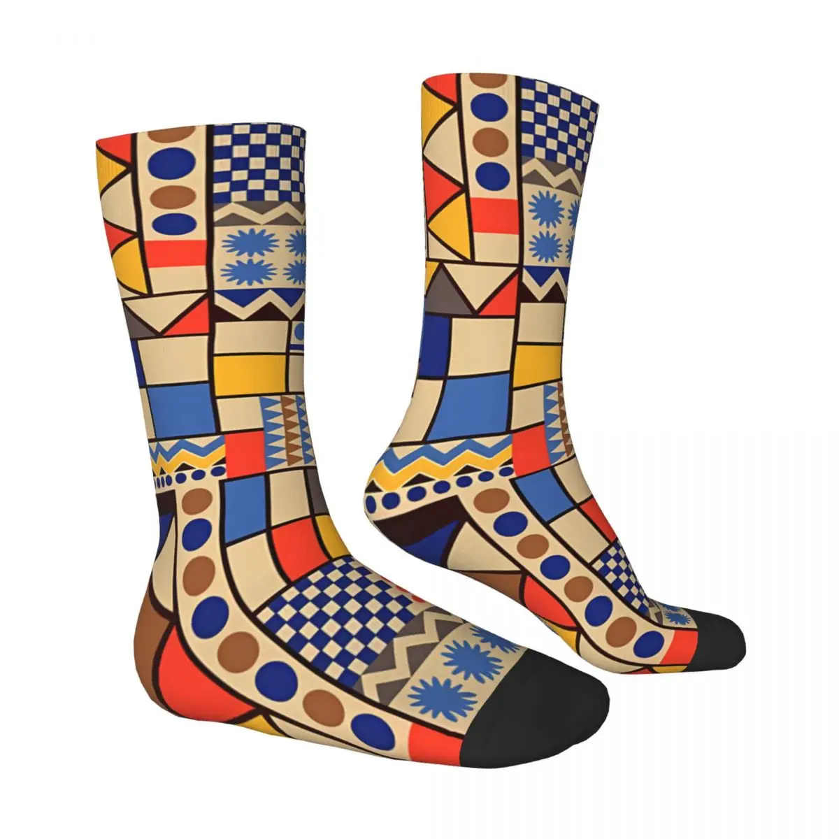 Retro Gradient Color Socks Male Mens Women Summer Stockings Printed