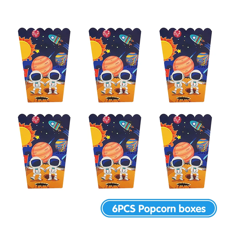 Neue Astronauten-Geburtstagsparty-Dekoration, schwarze Weltraum-Astronauten-Teller, Servietten, Becher, Tischdecke, Hintergrund, Party-Geschenke, Kindergeburtstag – Detail 5
