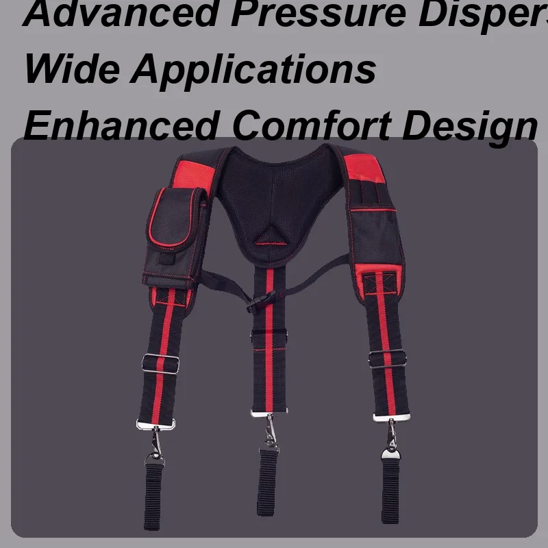 

Tool Belt Suspenders Adjustable Carpenter Harness Tool Storage Work Belt Breathable For Tree Climbing Fire Rescue Carpenter