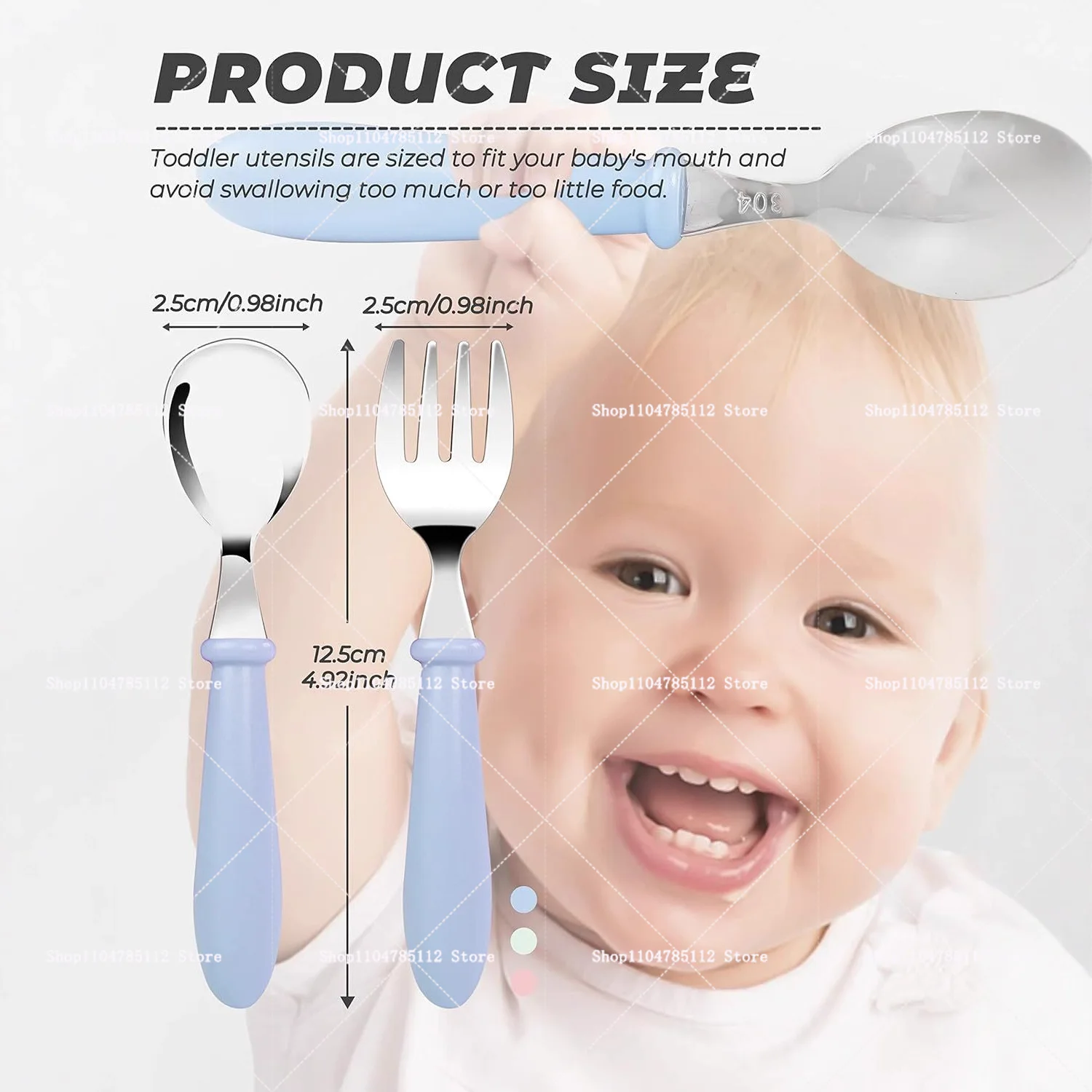 2pcs Paw Patrols Spoon Forks Box 304 Stainless Steel Cutlery Feeding Utensils Cute Cartoon Chase Skye Spoons Tableware Set Gift view 2