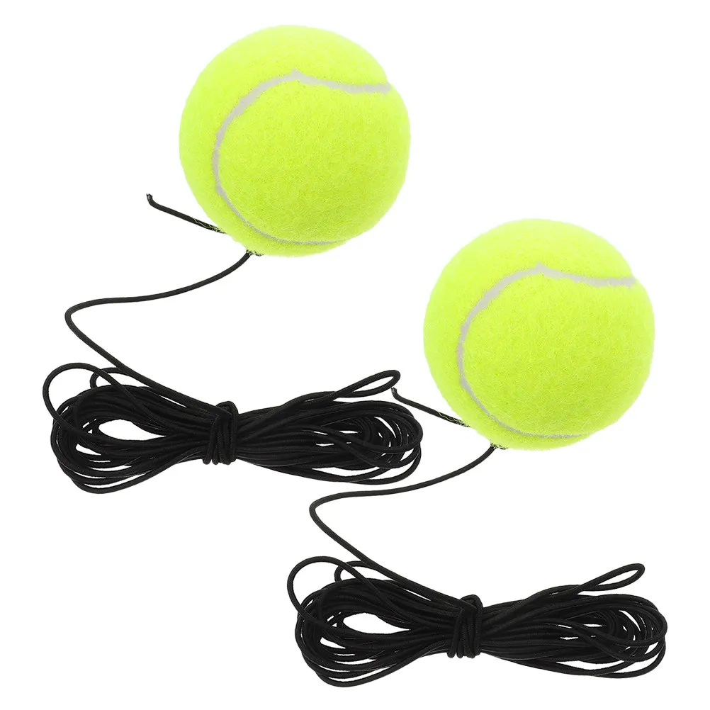 

2Pcs Elastic Rope Tennis Ball Training Aid for Beginners Portable Practice Set to Improve Reflexes and Hand Eye Coordination