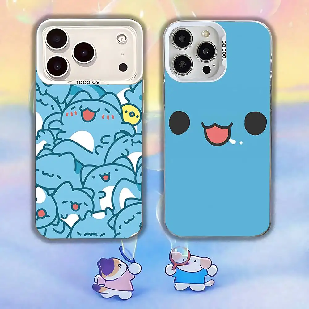 

Cute C-Capoo Cat Phone Case For iPhone 17,16,13,12,X,11,15,14,Pro,Max,Plus,SE4,Air,Mini White IMD HD Matte