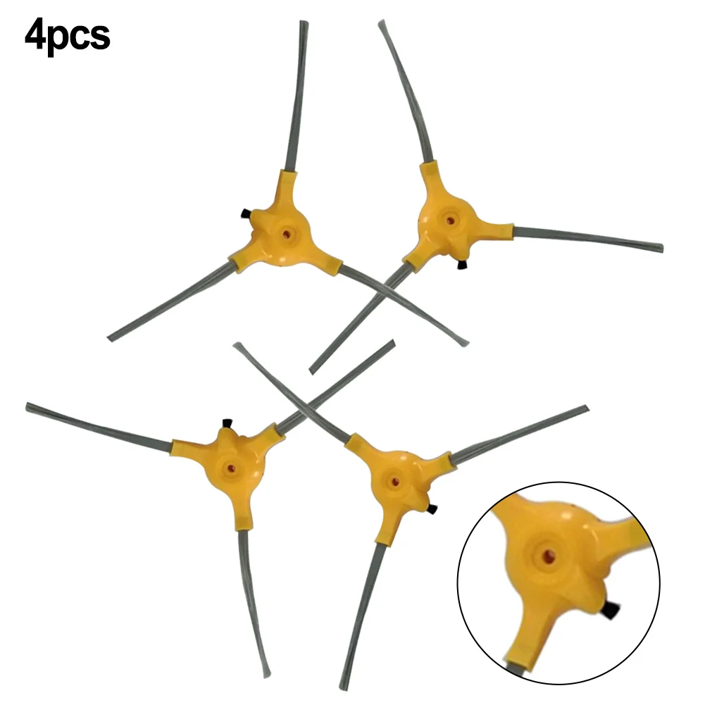 Restore Your Robot Vacuum to Optimal Performance with 4 Pack Side Brush Replacements for MEDION S12SW MD20041 MD19601