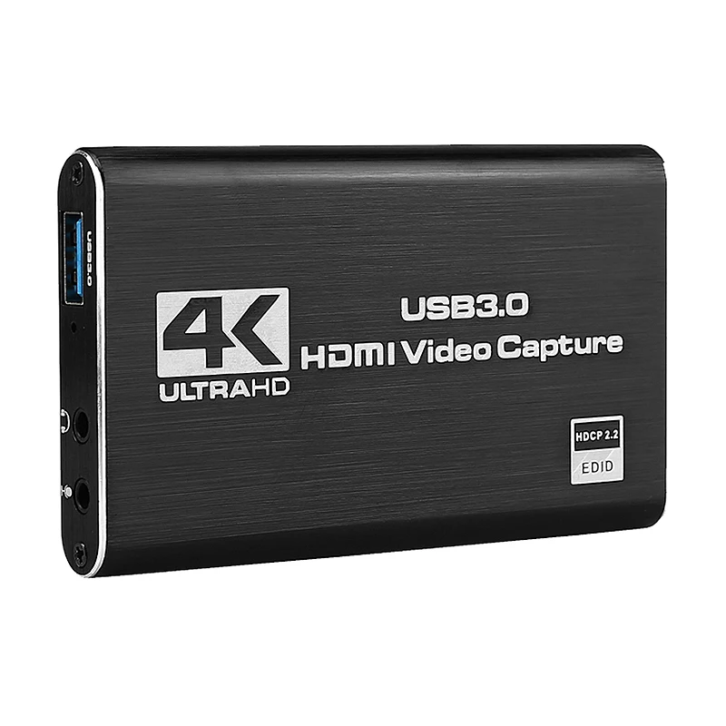 Video Capture Card 4K Screen Record USB3.0 1080P 60FPS Game Capture Device