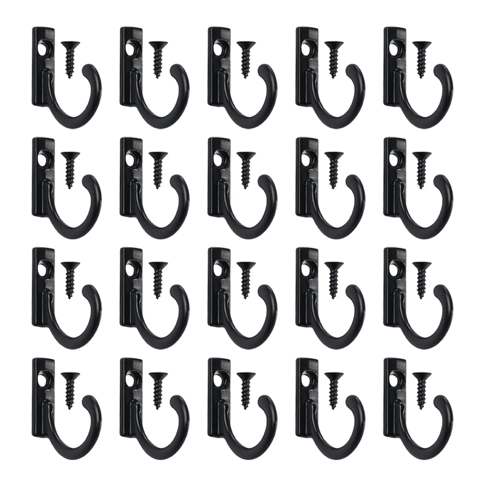 

Wall Mounted Single Hook Robe Hooks Metal Coat Hooks And Screws For Hanging Key