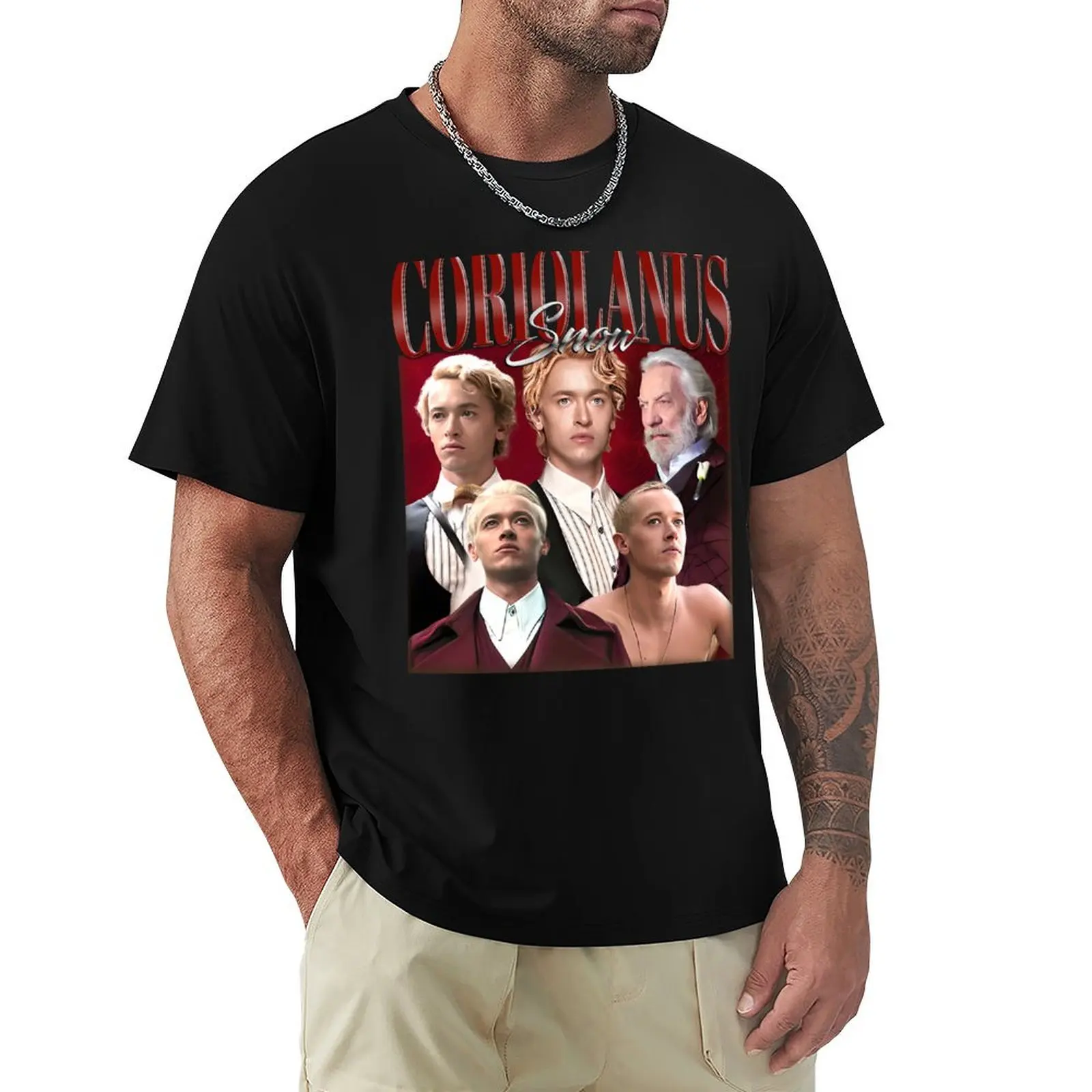 Coriolanus Snow T-Shirt Casual Holiday Short Sleeve Tee