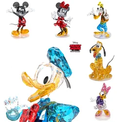 Disney Original New Mickey Children's Toys Puzzle Crystal Building Blocks Cartoon DIY High Quality Donald Duck Desktop Ornament