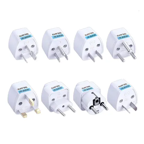 1pcs Universal EU US AU UK Socket Adapter Plug Converter German France South Africa India Russia Brazil Travel Adaptor Plug 10A