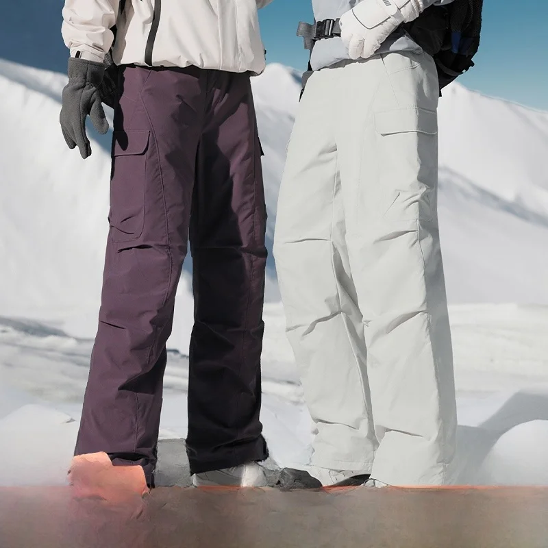 

Waterproof Windproof down Pants for Men And Women Outdoor Skiing Winter Outdoor Activities Trousers for Youth Casual Wear