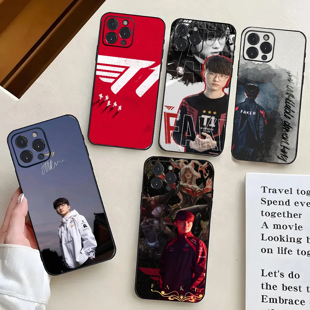 SKT T1 Faker L-LOL Phone Case Silicone Soft For IPhone 16 15 14 13 12 11 X XR Plus Pro Max Plus