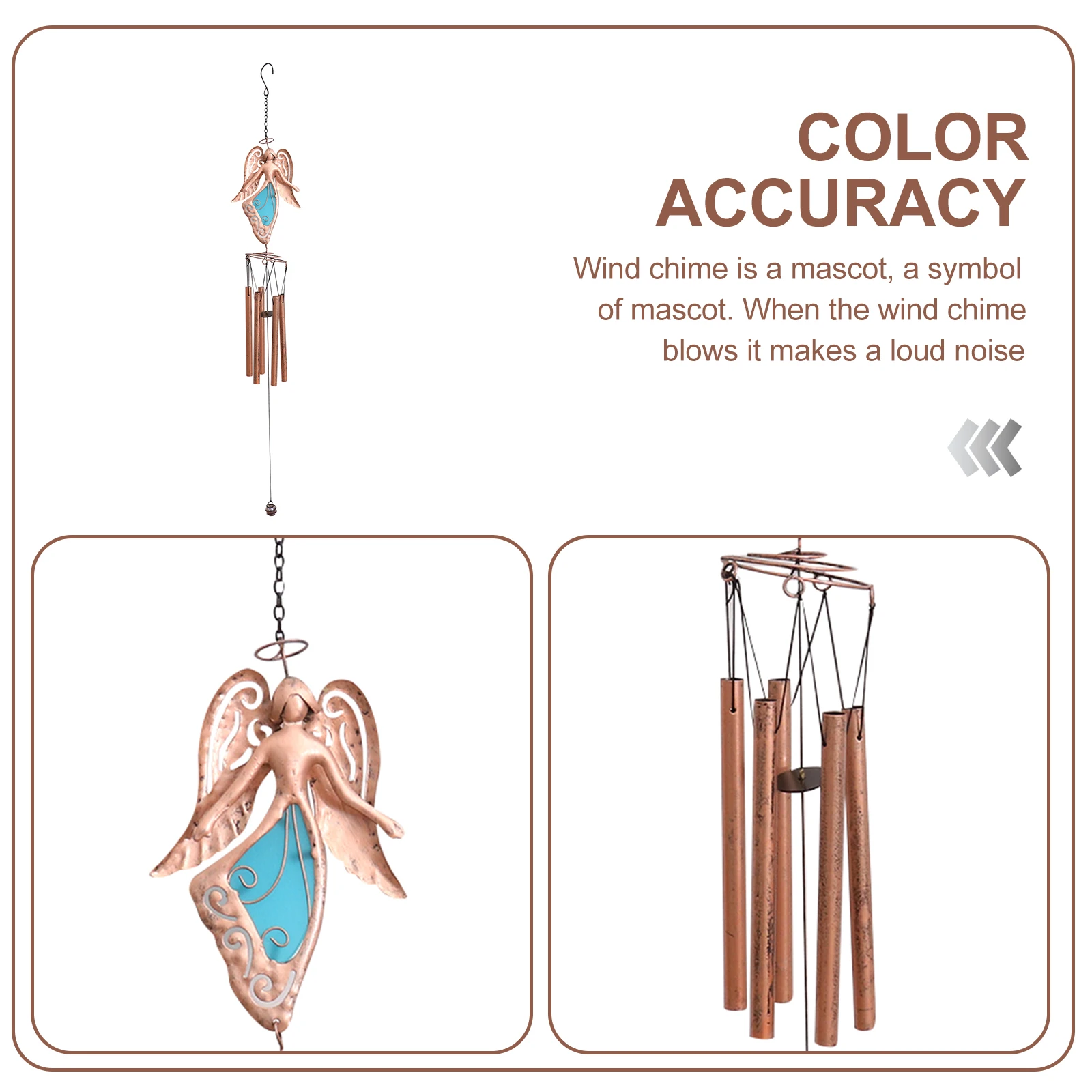 

Luminous Metal Pendants Decoration Christmas Decorations Wind Chime Ornament Wrought Iron Mother
