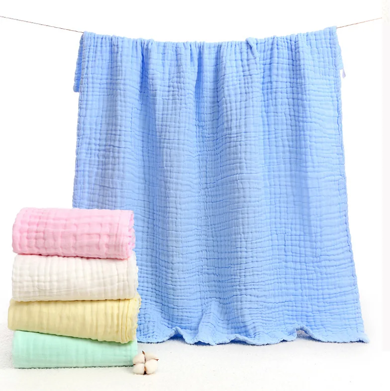 Baby Badetuch Jungen Mädchen 100% Baumwolle Kinder Baby Handtücher Decke Für Neugeborene Bademantel 6 Schichten Gaze Waschlappen Infant Swaddle – Detail 2