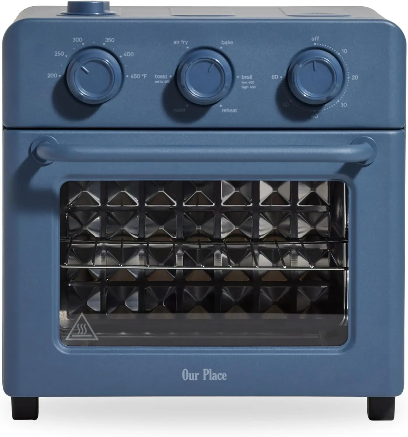 

6-in-1 Compact Air Fryer Toaster Oven: Toast, Roast, Bake, Reheat, Broil & Steam, 12L Capacity, Blue Salt