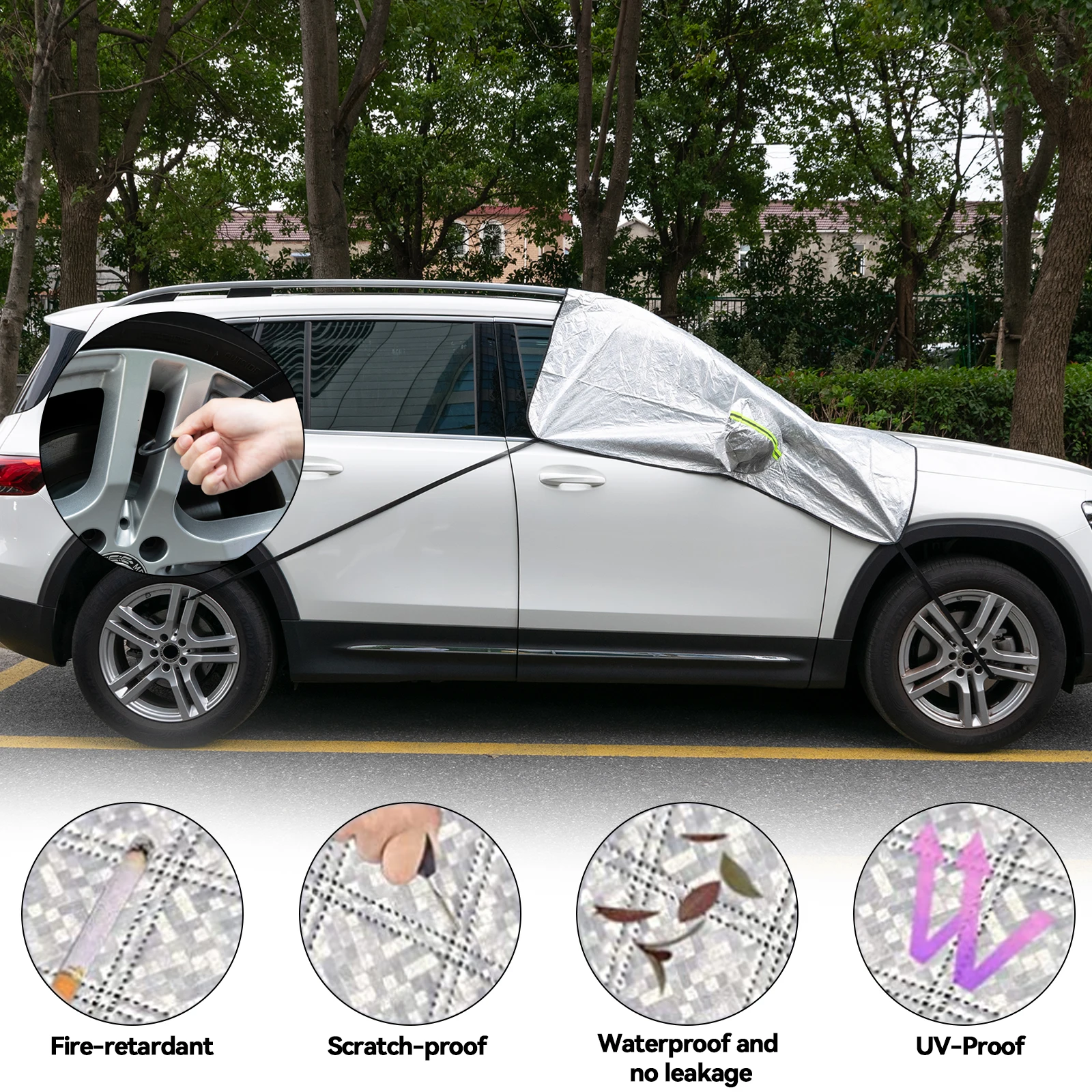 

Car Snow Cover Car Cover Windshield Sunshade Winter Waterproof Anti Ice Frost Auto Protector Winter Automobiles Exterior Cover
