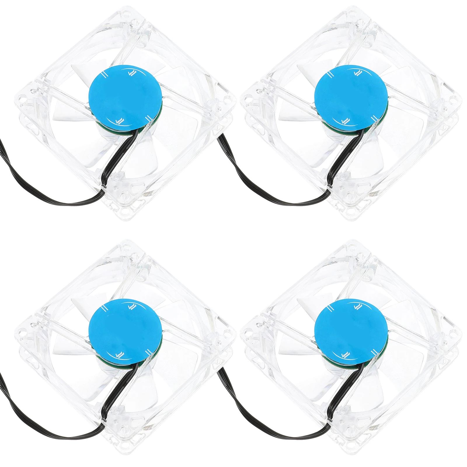 

4 PCS LED Light Fan Cooling for Computer Practical Cooler Radiator Major Sink