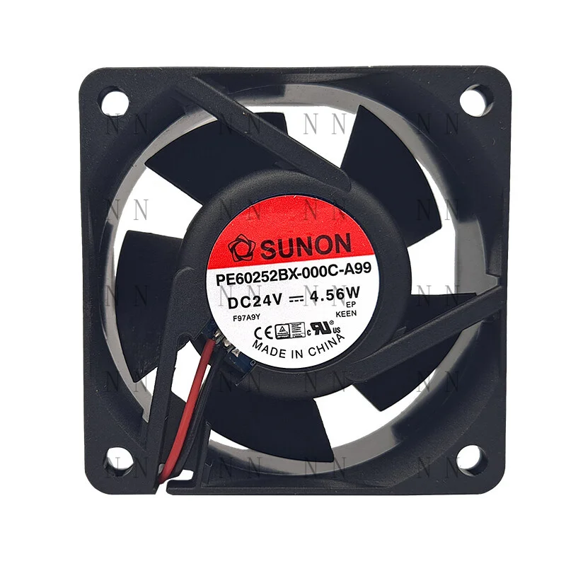 GGT   FOR SUNON PE60252BX-000C-A99 6025 24V 4.56W 2-line Ball Inverter DC Fan