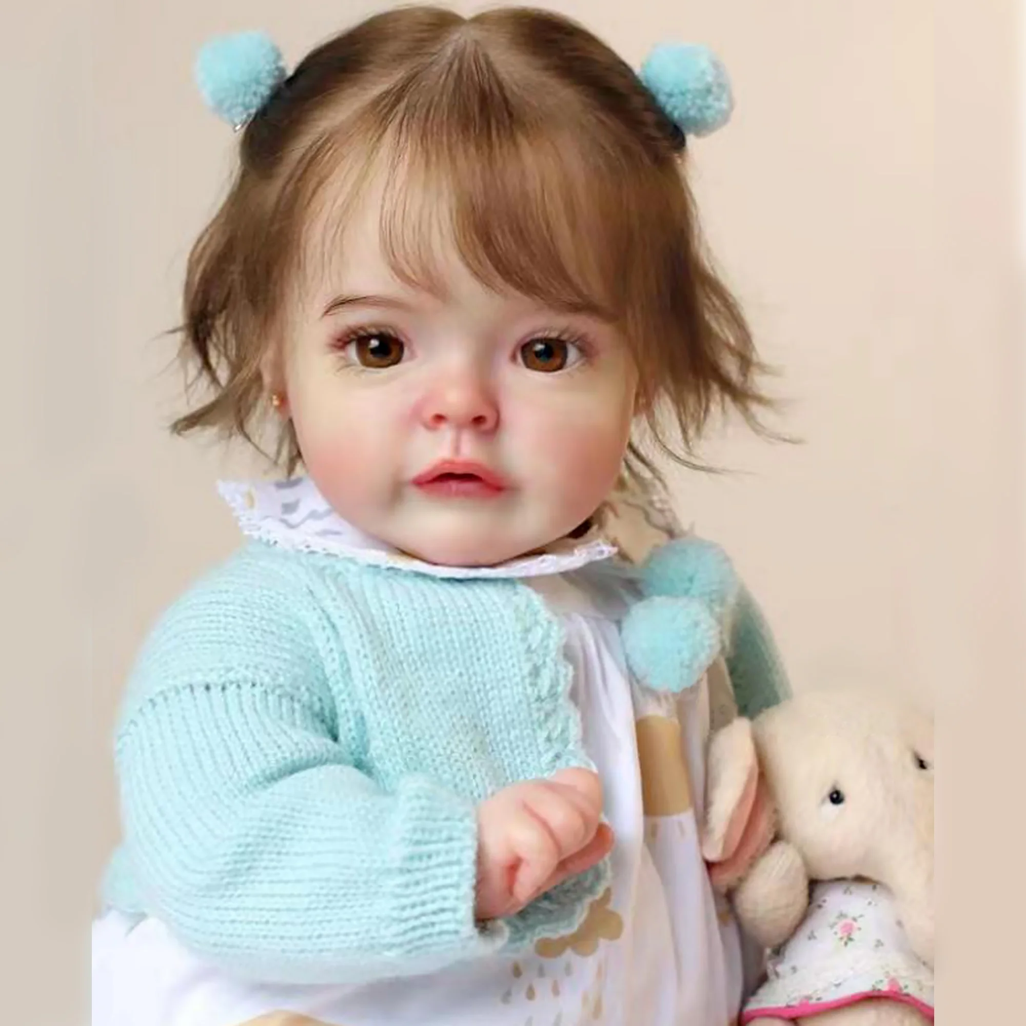 

45CM Sue-sue Bebe Reborn Dolls Handmade Painted Cute Bebe Reborn Doll With Rooted Hair Doll Toys For Children Muñeca Para Niñas