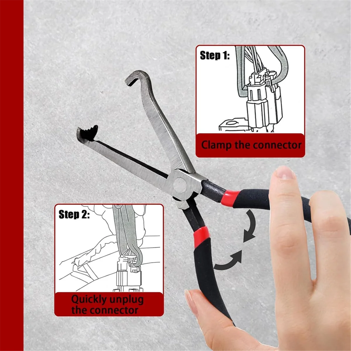 1 PCS Alicate de desconexão elétrica Alicate de conector de plugue elétrico automotivo para carros