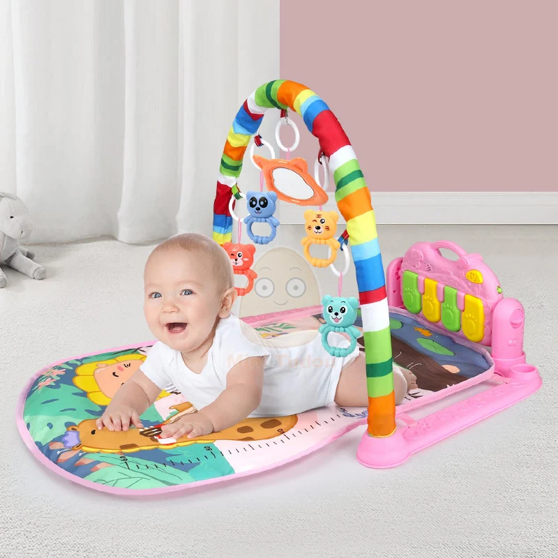 Baby Music Rack Play Mat Playmat Piano Keyboard Puzzle Carpet Gym Crawling Activity Rug Early Educational Toy For Infant Gift