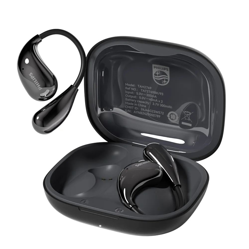 Philips TAT2769 Open Ear Headphones Wireless Earhooks, Comfortable Wear, Non-In-Ear Design, Noise Cancelling, Sweatproof, Perfec — product photo 1 of 1