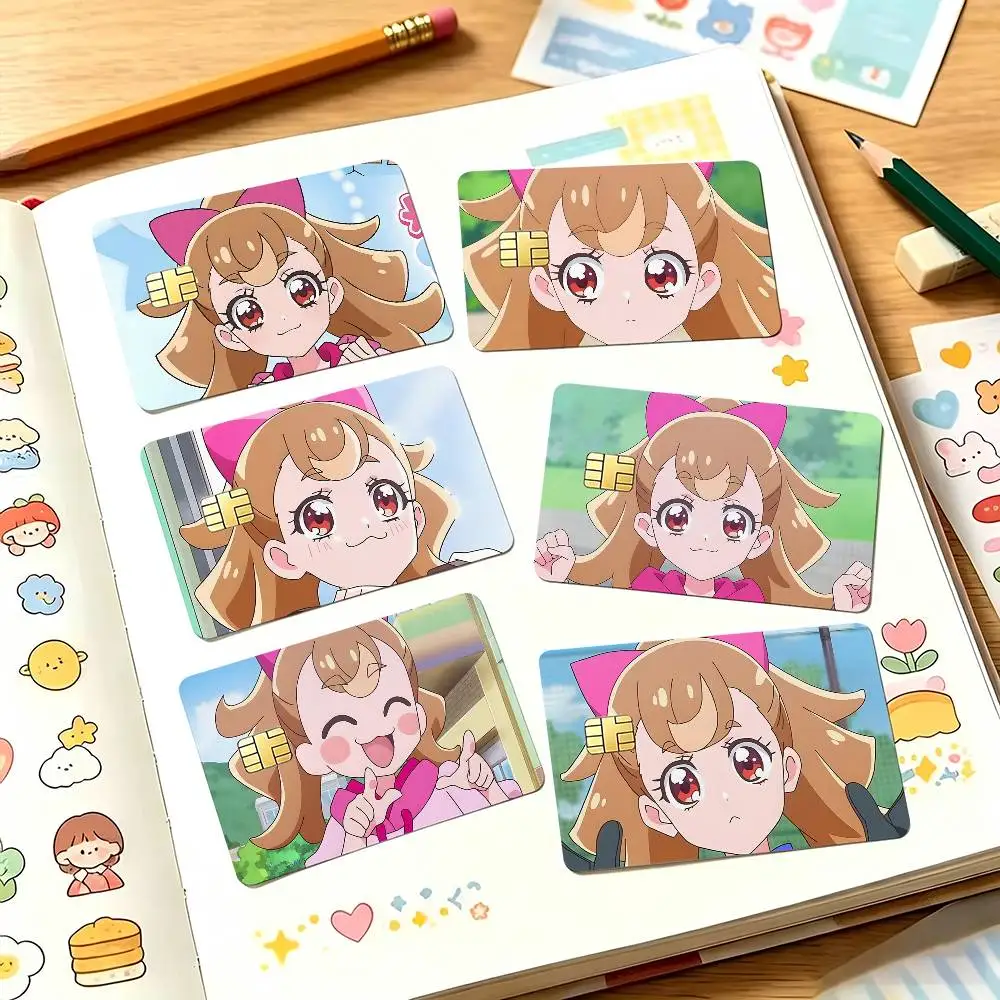 Komugi Inukai Wonderful Precure! Card Sticker 4Pcs Credit Card Skin Anti Scratch Bank Debit Card Decal