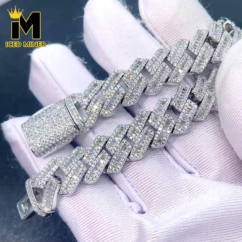 

12mm 3 Rows Iced Out Cuban Chain Necklaces For Men Women Brass Bling Zircon Goth Hip Hop Jewelry Free Shipping