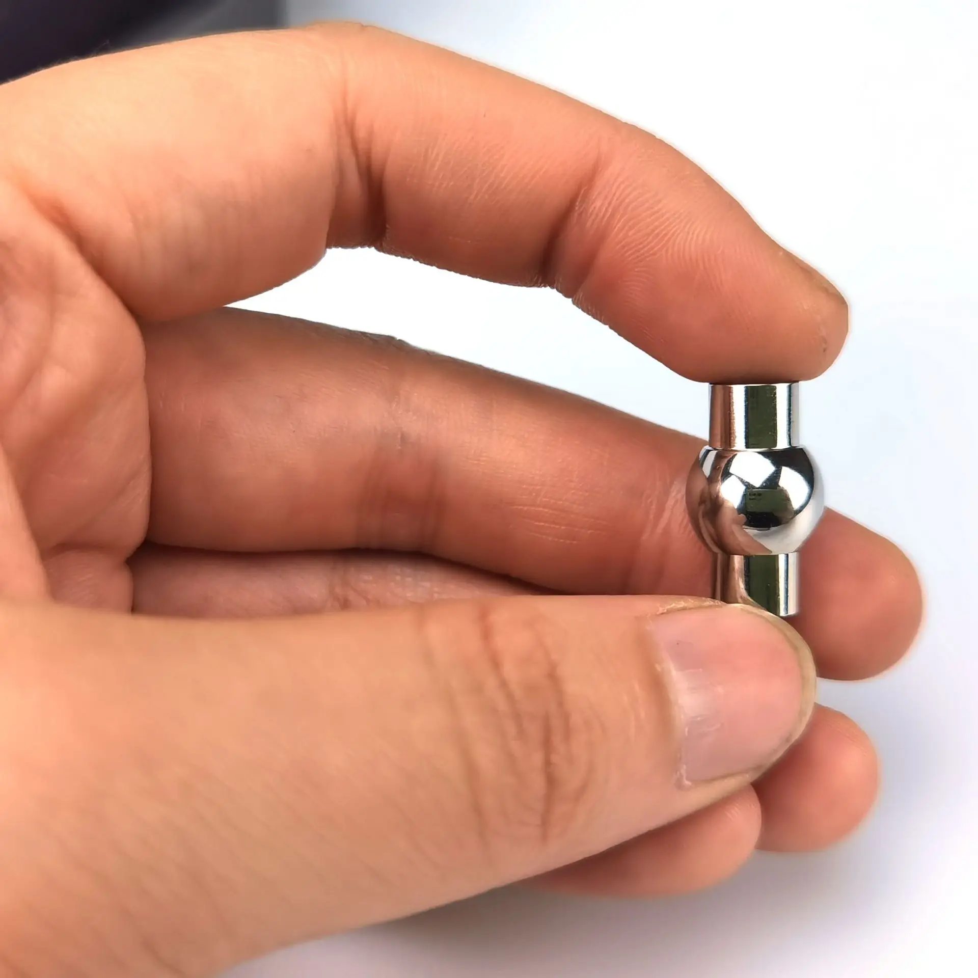 10Pcs Stainless Steel Magnetic Clasps Metal Strong Ball Magnetic Clasp Beading End Connector For DIY Jewelry Making Accessories