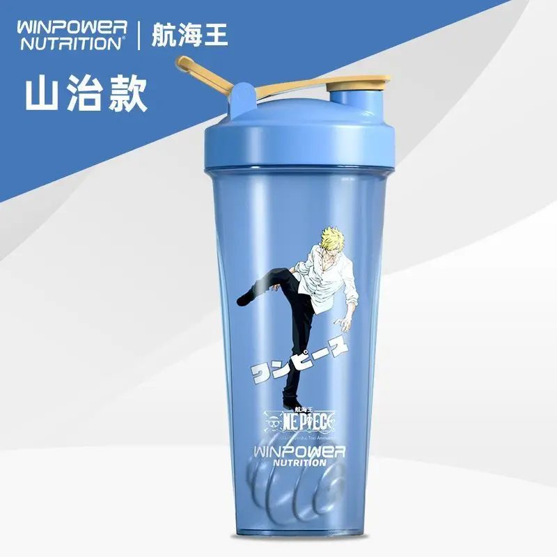 Genuine One Piece Sanji Nami Tony Tony Chopper Shirahoshi Roronoa Zoro Monkey D. Luffy Shaker Cup 800ML PP Anime Sport Bottle