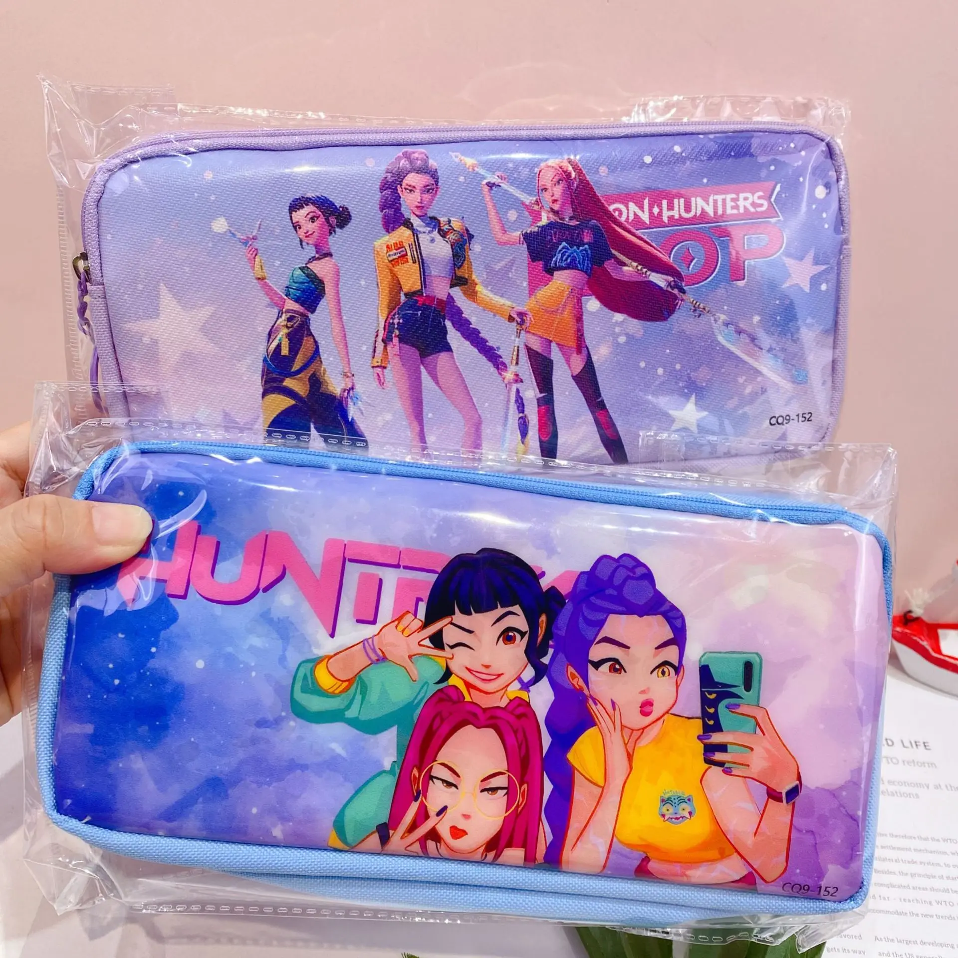 

Kpop demon hunter Pencil Case Girl School Pencil Box Cases Large Capacity Pencil Bag Pouch back to school Supplies Stationery