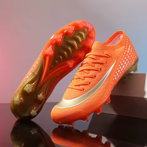 New Men Soccer Shoes Ultralight Futsal Football Boots Sport Outdoor Non-Slip FG Comfortable Grass Adult Sneakers Cleats Match