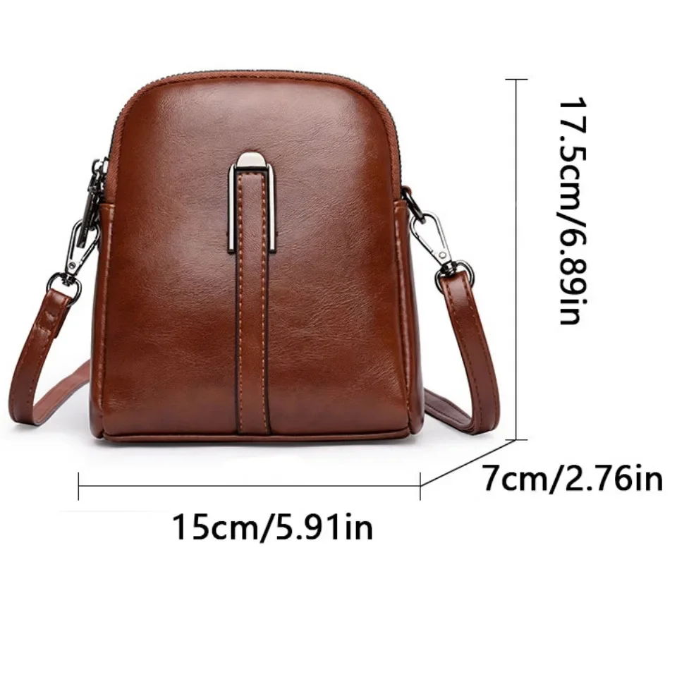 Novo retro plutônio couro macio vertical bolsa crossbody feminina cor sólida luxo personalizado designer alça de ombro saco do telefone sac