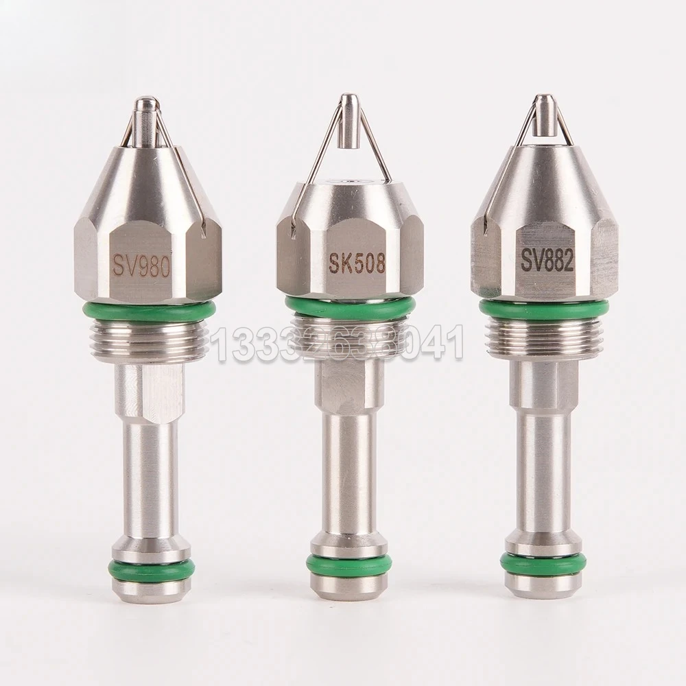 

5PCS/LOT Dry Fog Fine Mist Air Atomizing Nozzle 30° 60° 80° Ultrasonic Air Atomizer Spray Nozzle Dust Removal SS304