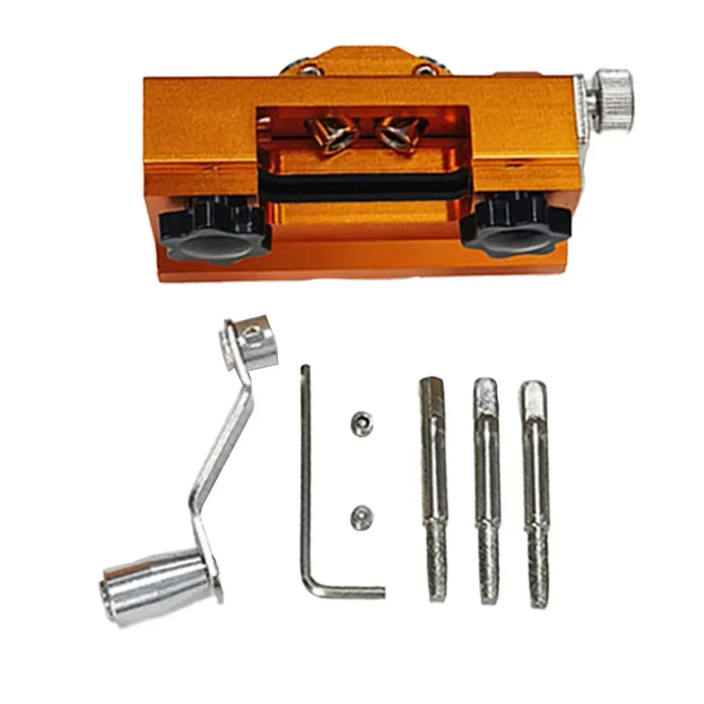 

1pcs Chainsaw Sharpener Kit Portable Hand Crank Tool With 3 Sharpening High-hardness Aluminum Alloy For Most 8-22 Inch Chain Saw