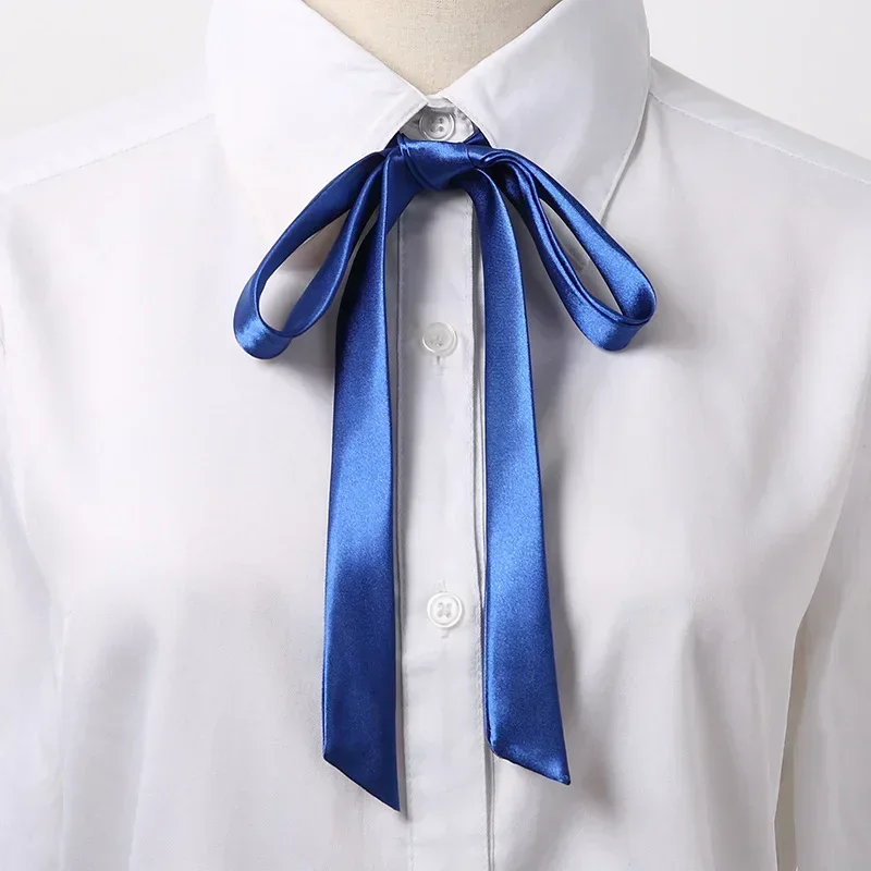 Koreaanse kleine stropdas strikje college stijl schooluniform shirt accessoires heren dames lange sectie streamers kragen bloemen