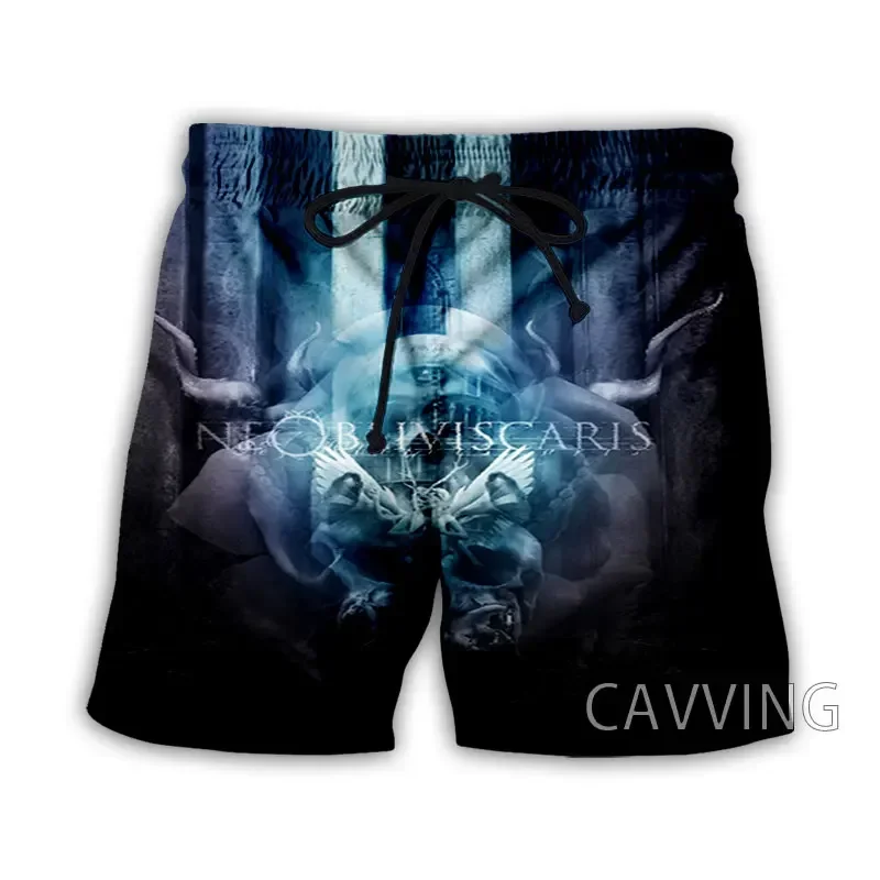 CAVVING 3D Printed  NE OBLIVISCARIS  Rock   Summer Beach Shorts Streetwear Quick Dry Casual Shorts Sweat Shorts for Women/men