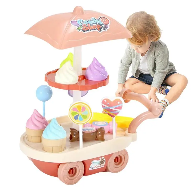 

Игрушка-грузовик для мороженого, ролевой кухонный игровой набор, игрушка, мини-Малыш, игрушки для детей, подарки на день рождения, веселые и развивающие игрушки для