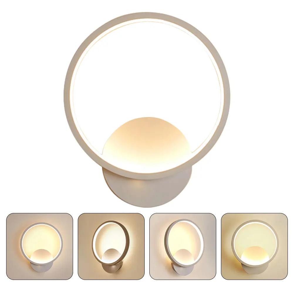 

1Pcs Wall Lamp Simple Style Silver Bedroom Wall-Mounted Decorative Light Modern Chandelier Home Decoration Corridor Balcony