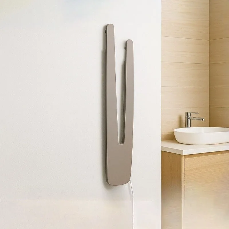 Bathroom Electric Towel Rack Drying Stainless Steel Durable Waterproof Creative Towels Heating Rack Household Bathroom Fixture