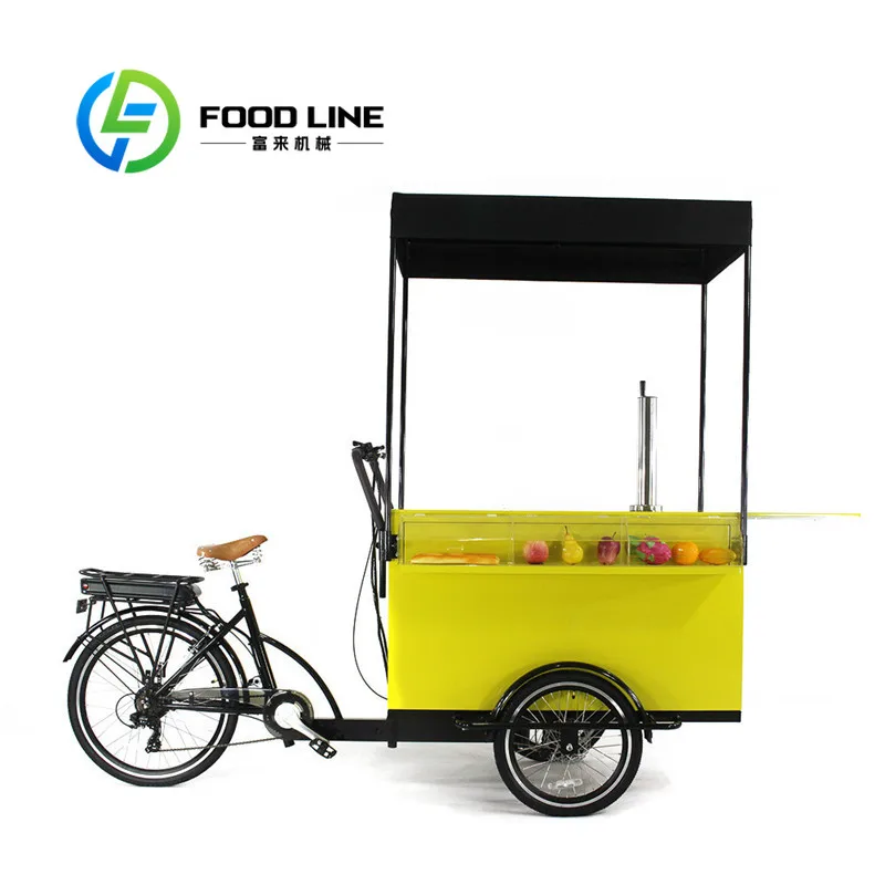 

Электрический грузовой велосипед для пива, трехколесный велосипед для взрослых, 3-колесный киоск, мобильная тележка для демонстрации еды для кофе, фруктов, пива на улице