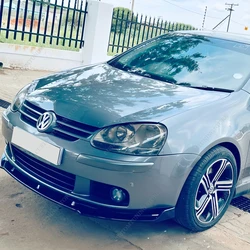 Gloss Black 3Pcs Front Bumper Lip Spoiler Splitter Diffuser For VW Golf MK5 TSI TDI MPI Standard Hatchback 2003-2008 Bodykits