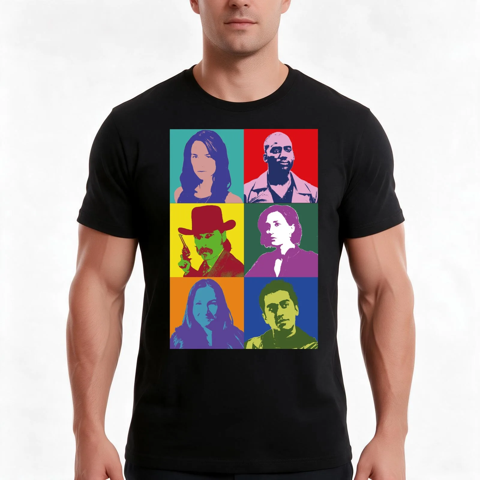 Earp Heroes T-Shirt, Summer Casual Cotton Tee, Oversized Streetwear Tops, Vintage Graphic Print, Loose Fit Short Sleeve