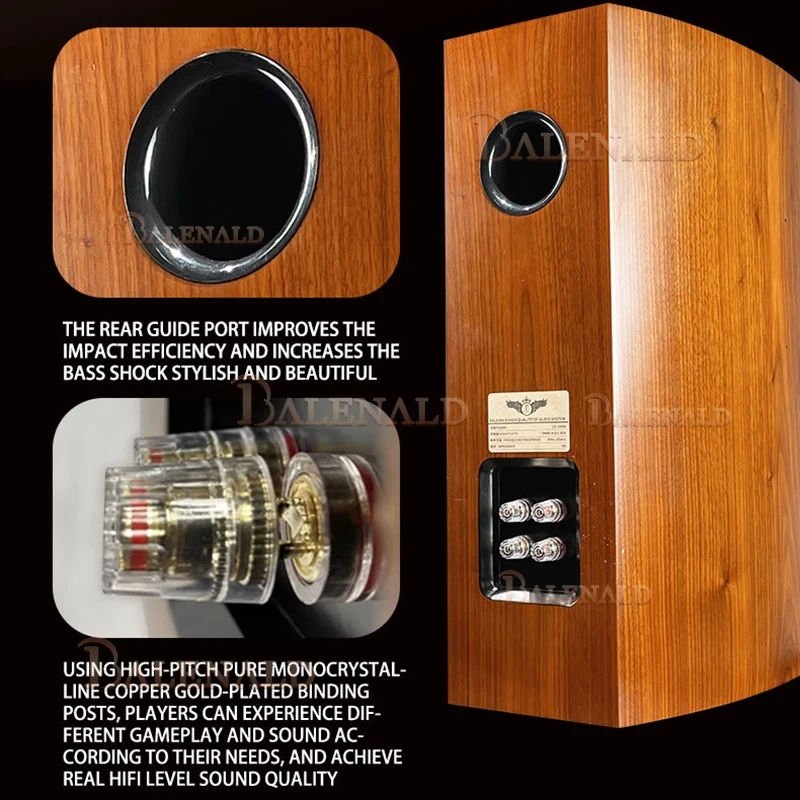 ระบบโฮมเธียเตอร์ Hifi ชั้นวางหนังสือไข้เกรด 10 นิ้วลําโพง Passive 3-way ลําโพงไม้ลําโพงบ้าน