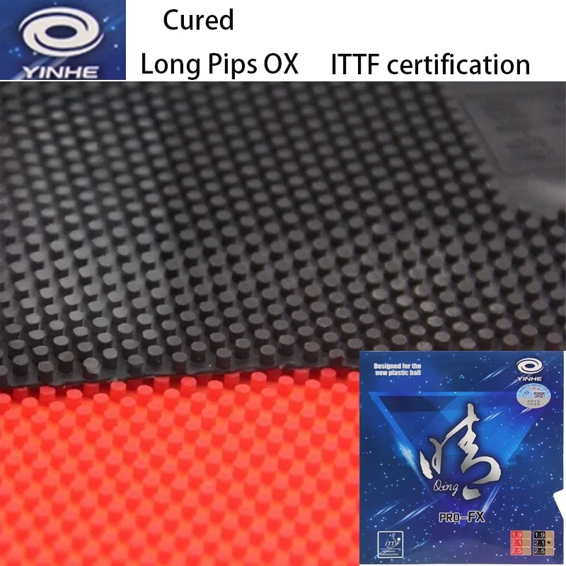 YINHE Long Pips Cured Table Tennis Rubber OX Particle Height 2.1mm Ping Pong Rubber ITTF Approved Table Tennis Racket Rubber